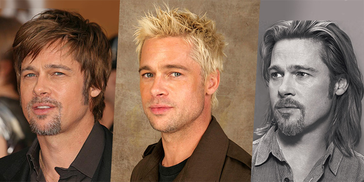 Brad Pitt - 3/4 view Heads